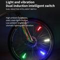 LEADBIKE LD58 lyse sykkelhjul eike lys vanntett kul LED sykkellampe dekorasjon fløyelslys - Rød