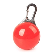 LED-lysende anheng til kjæledyrhalsbånd - anti-tapt sikkerhetslys for hunder og katter - rød