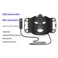 LED-ansiktsmaske for hudforyngelse med fjernkontroll - svart