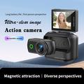 LK-018 Magnetisk, avtakbart actionkamera med 2.0" vippeskjerm - 1080p - svart