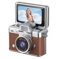 LK-027 Mini retro tommelfingerkamera - 1.47" flippskjerm, HD 720p video