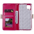 Lace Pattern Huawei P40 Lite Lommebok-deksel - Hot Pink