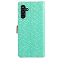 Lace Pattern Samsung Galaxy A13 5G Lommebok-deksel - Grønn