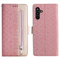Lace Pattern Samsung Galaxy A13 5G Lommebok-deksel - Rosa