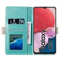 Lace Pattern Samsung Galaxy A13 Lommebok-deksel - Grønn