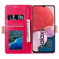 Lace Pattern Samsung Galaxy A13 Lommebok-deksel - Varm Rosa