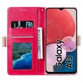 Lace Pattern Samsung Galaxy A23 Lommebok-deksel - Varm Rosa