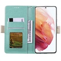 Lace Pattern Samsung Galaxy A53 5G Lommebok-deksel - Grønn