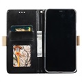 Lace Pattern iPhone 11 Lommebok-deksel - Svart