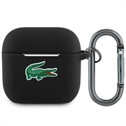 AirPods 4 Lacoste Croc Logo flytende silikonetui - svart