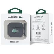 AirPods 4 Lacoste Croc Logo flytende silikonetui - svart