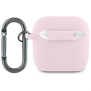 AirPods 4 Lacoste Croc Logo flytende silikonetui - Rosa