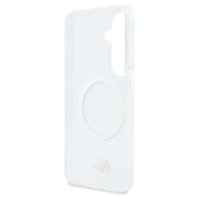 Samsung Galaxy S26 Lacoste Frosted Finish Gold Logo Hybrid-deksel - MagSafe-kompatibel - Hvit