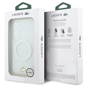 Samsung Galaxy S26 Lacoste Frosted Finish Gold Logo Hybrid-deksel - MagSafe-kompatibel - Hvit