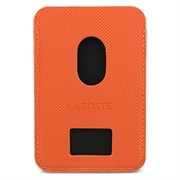 Lacoste Iconic Petit Pique magnetisk kortholder - MagSafe-kompatibel - Oransje