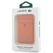 Lacoste Iconic Petit Pique magnetisk kortholder - MagSafe-kompatibel - Oransje
