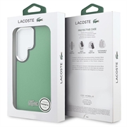 Samsung Galaxy S26 Ultra Lacoste Iconic Petit Pique Metal Logo deksel - MagSafe-kompatibel - Grønn