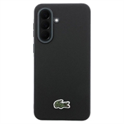 Samsung Galaxy A37 Lacoste Iconic Petit Pique Woven Logo-deksel - svart