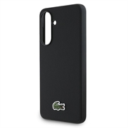 Samsung Galaxy A56 Lacoste Iconic Petit Pique Woven Logo-deksel - svart