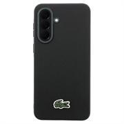 Samsung Galaxy A57 Lacoste Iconic Petit Pique Woven Logo-deksel - svart