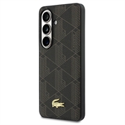 Samsung Galaxy S26 Lacoste PVC Blend Monogram Gold Logo magnetisk-deksel - brun