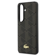 Samsung Galaxy S26 Lacoste PVC Blend Monogram Gold Logo magnetisk-deksel - brun