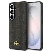 Samsung Galaxy S26+ Lacoste PVC Blend Monogram Gold Logo magnetisk-deksel - brun