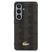 Samsung Galaxy S26+ Lacoste PVC Blend Monogram Gold Logo magnetisk-deksel - brun