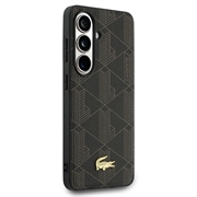 Samsung Galaxy S26+ Lacoste PVC Blend Monogram Gold Logo magnetisk-deksel - brun