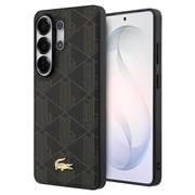 Samsung Galaxy S26 Ultra Lacoste PVC Blend Monogram Gold Logo magnetisk-deksel - brun