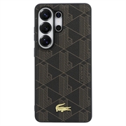 Samsung Galaxy S26 Ultra Lacoste PVC Blend Monogram Gold Logo magnetisk-deksel - brun