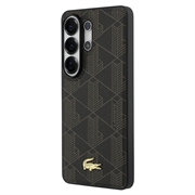 Samsung Galaxy S26 Ultra Lacoste PVC Blend Monogram Gold Logo magnetisk-deksel - brun