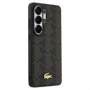 Samsung Galaxy S26 Ultra Lacoste PVC Blend Monogram Gold Logo magnetisk-deksel - brun