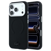 iPhone 18 Pro Lacoste PVC Petit Pique Preget MagSafe-deksel som dekker deler av kantene