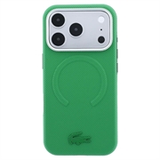 iPhone 18 Pro Lacoste PVC Petit Pique Preget MagSafe-deksel som dekker deler av kantene - Estragon
