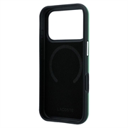iPhone 18 Pro Lacoste PVC Petit Pique Preget MagSafe-deksel som dekker deler av kantene - Estragon