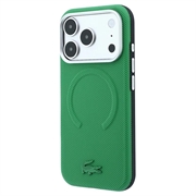 iPhone 18 Pro Lacoste PVC Petit Pique Preget MagSafe-deksel som dekker deler av kantene - Estragon