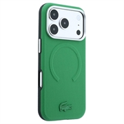 iPhone 18 Pro Lacoste PVC Petit Pique Preget MagSafe-deksel som dekker deler av kantene - Estragon