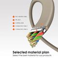 Ldnio LC122-C flettet USB-C-hurtigladekabel - 1m, 65W - titangull