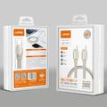 Ldnio LC212C flettet USB-C-hurtigladekabel - 2m, 65W - titangull
