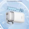 Ldnio PQ30 powerbank med USB-C-/Lightning-kabler - 30000mAh - hvit