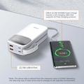 Ldnio PQ30 powerbank med USB-C-/Lightning-kabler - 30000mAh - hvit