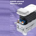 Ldnio PQ50 bærbar powerbank - 50000mAh, USB-C-/Lightning-kabler - hvit