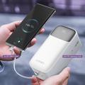 Ldnio PQ50 bærbar powerbank - 50000mAh, USB-C-/Lightning-kabler - hvit