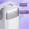 Ldnio PQ50 bærbar powerbank - 50000mAh, USB-C-/Lightning-kabler - hvit