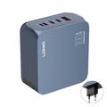 Ldnio Q8 100W GaN-hurtiglader - 3x USB-C, USB-A, Lightning - Blå