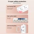 Ldnio SC5614 stikkontaktliste med 5 stikkontakter og 6 USB-porter - 2m, EU-stikkontakt