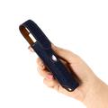 Leather Denim E-Cigarette Case for Ploom Tech+ - Mørkeblå