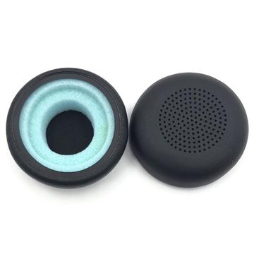 Øreputer i lær og minneskum til Plantronics Blackwire C5220/C5210/C7225-hodetelefoner - erstatningsputer - svart