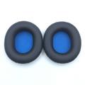 Memory Foam-øreputer i lær til Sennheiser HD8 DJ / HD6 MIX-hodetelefoner - erstatningsputer - svart/blå